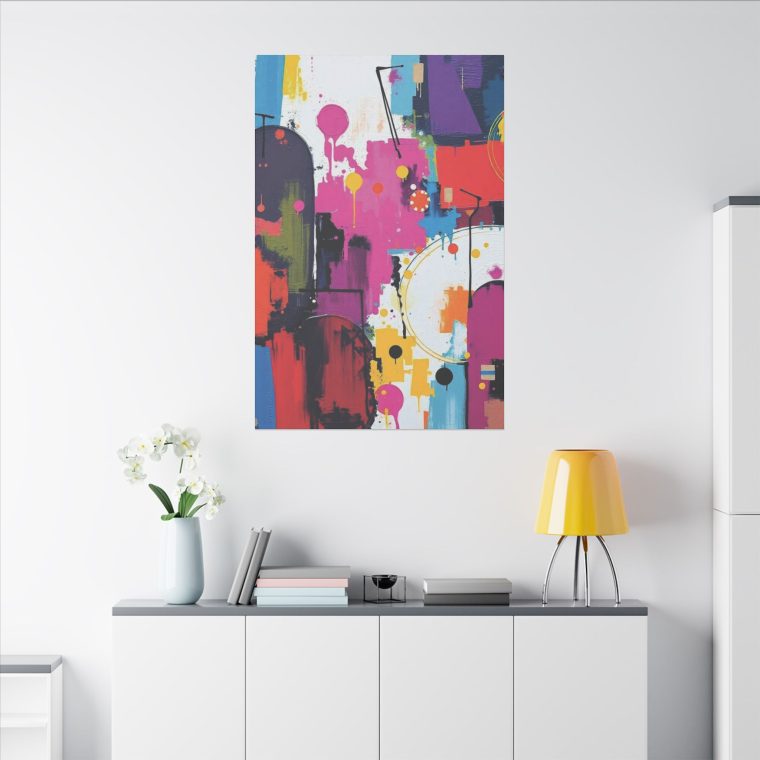 Vivid Fusion Wall Art A Dance of Colors and Textures - Image 12
