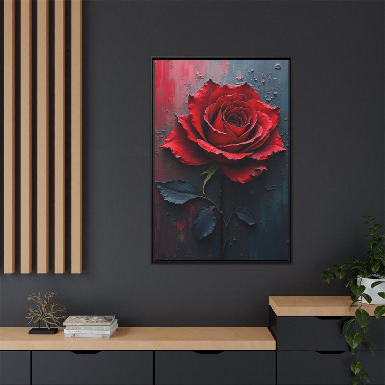 The Allure of Black Baccara Rose Wall Art - Image 8