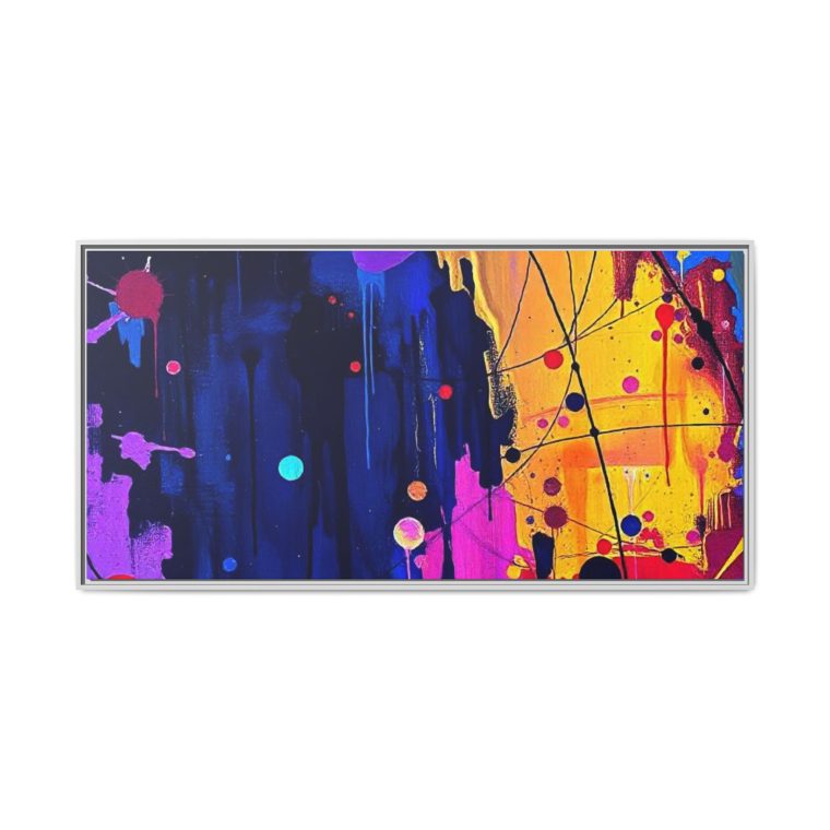 Abstract Hallway Wall Art Long Canvas Print - Image 25