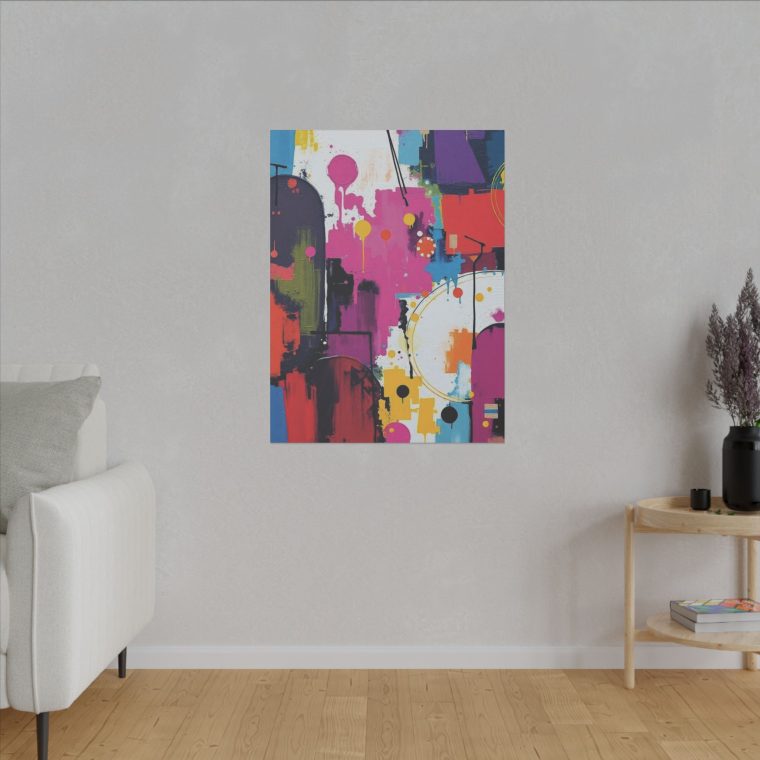 Vivid Fusion Wall Art A Dance of Colors and Textures - Image 3