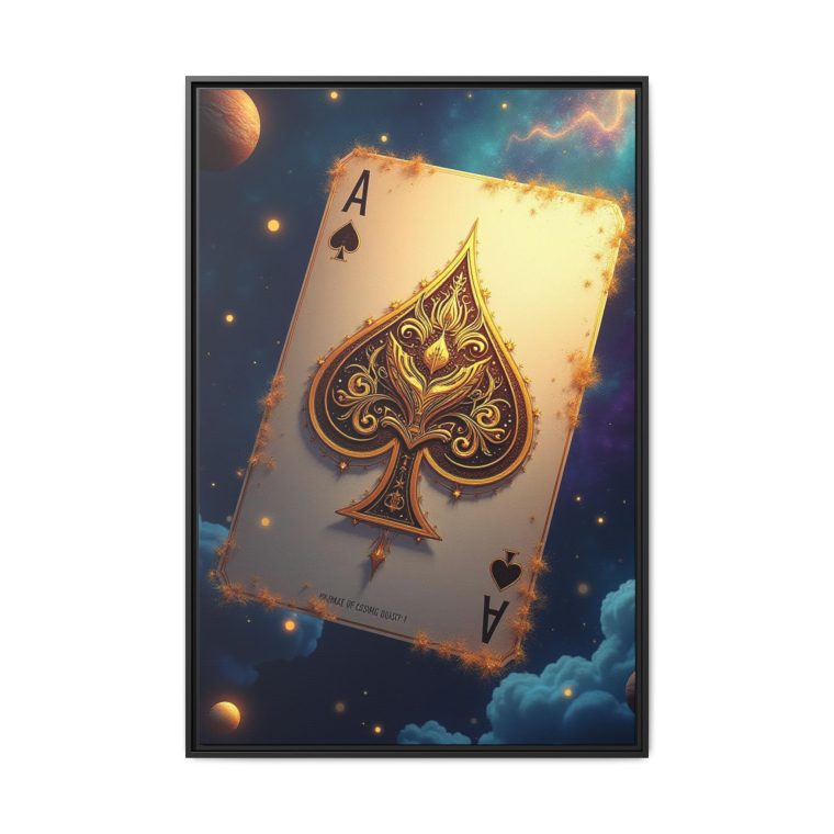 Golden Ace of Cosmic Dust Big Canvas Prints - Image 5