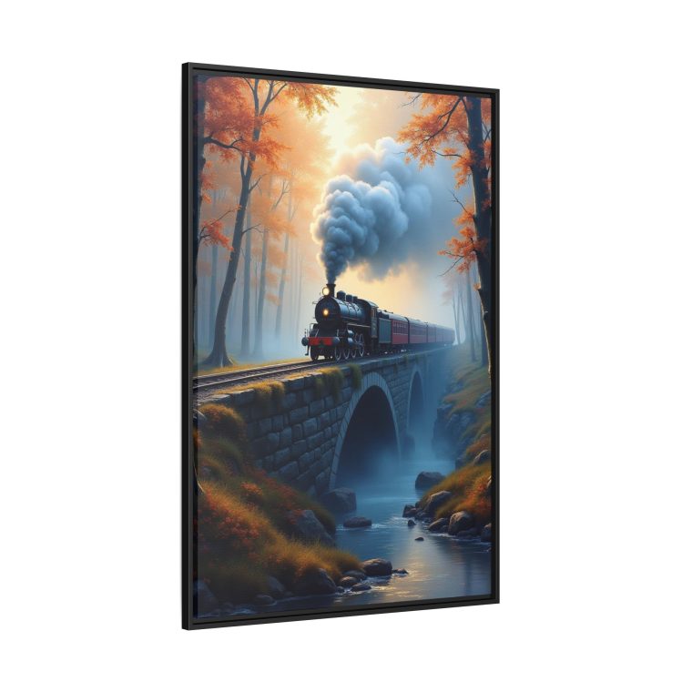 Steam Locomotive Canvas Wall Art - Image 4