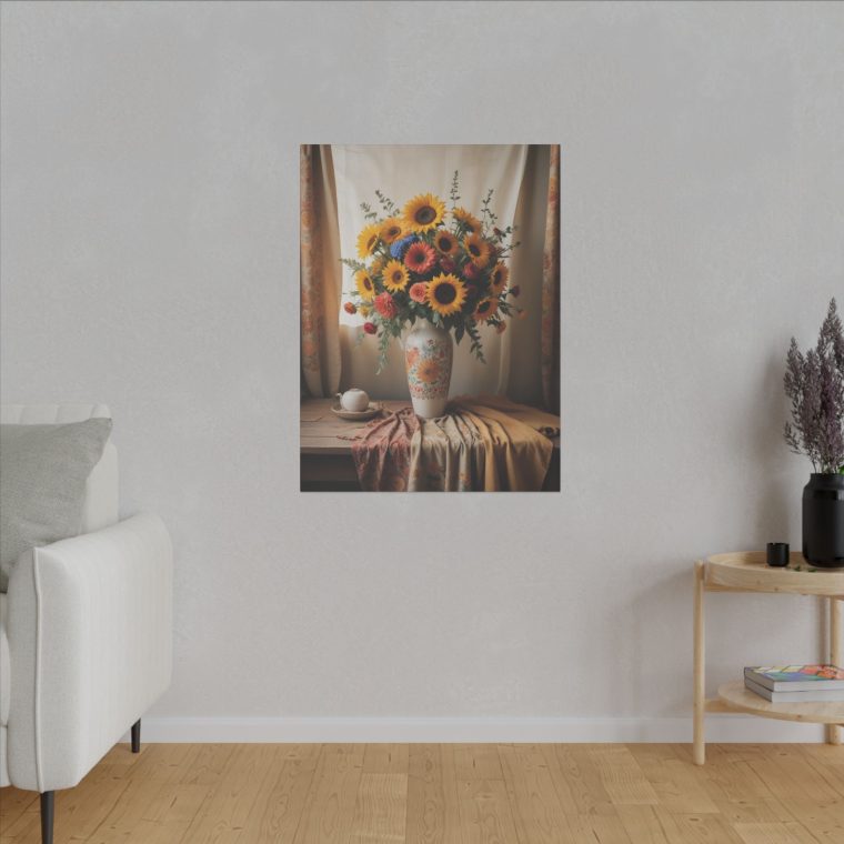 Vintage Simplicity Boho Vase of Flowers in Art - Image 11