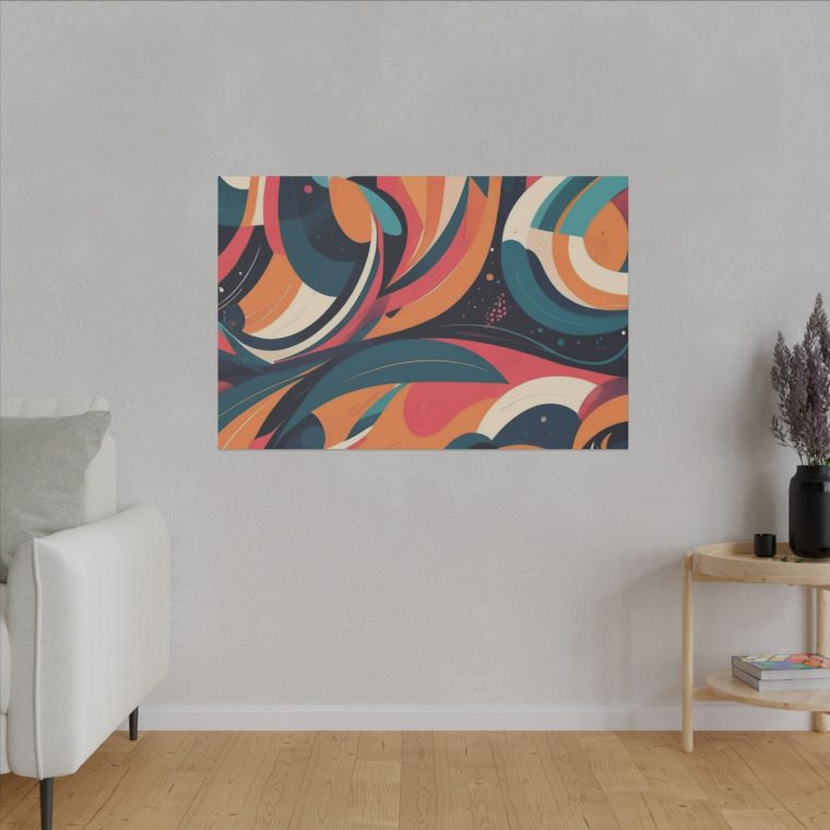 Dynamic Curves Modern Abstract Wall Art Pattern - Image 11