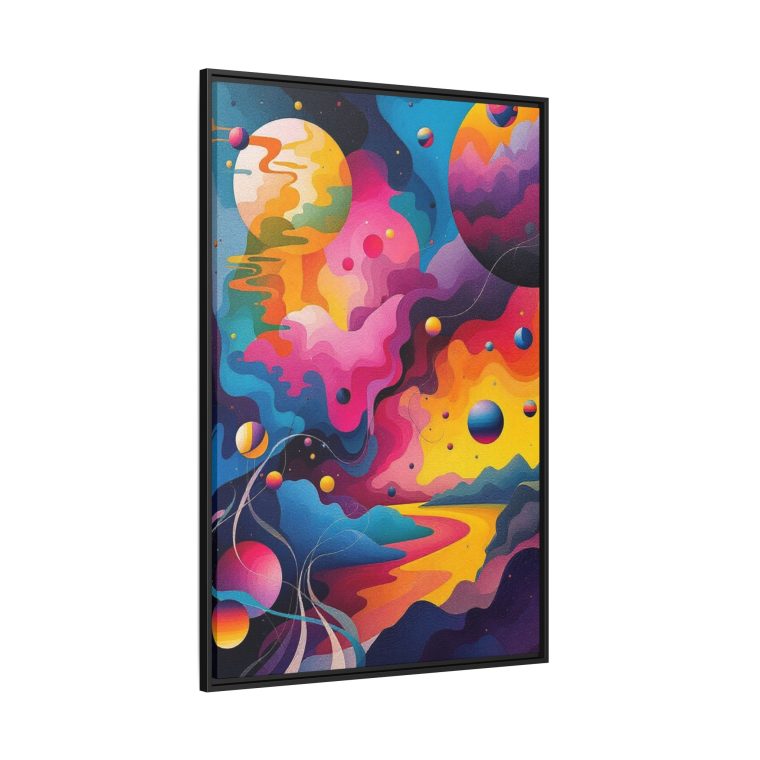 Modern Abstract Paint Swirls Large Canvas Wall Art - Image 14