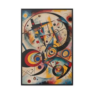 Bold Geometric Abstract Canvas Print Modern Living Room Wall Art