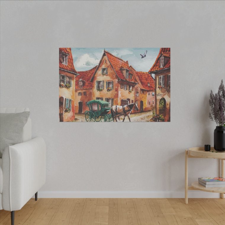 Tranquil German Village A Peaceful Watercolor Illustration - Image 11