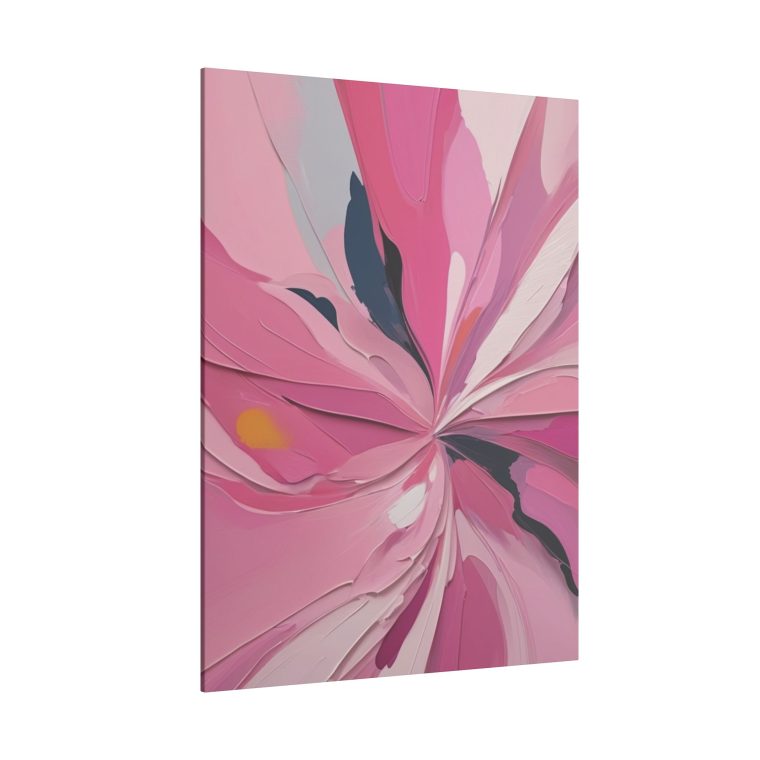 Elegant Flow Modern Abstract Oil Painting in Soft Pink Tones - Image 14