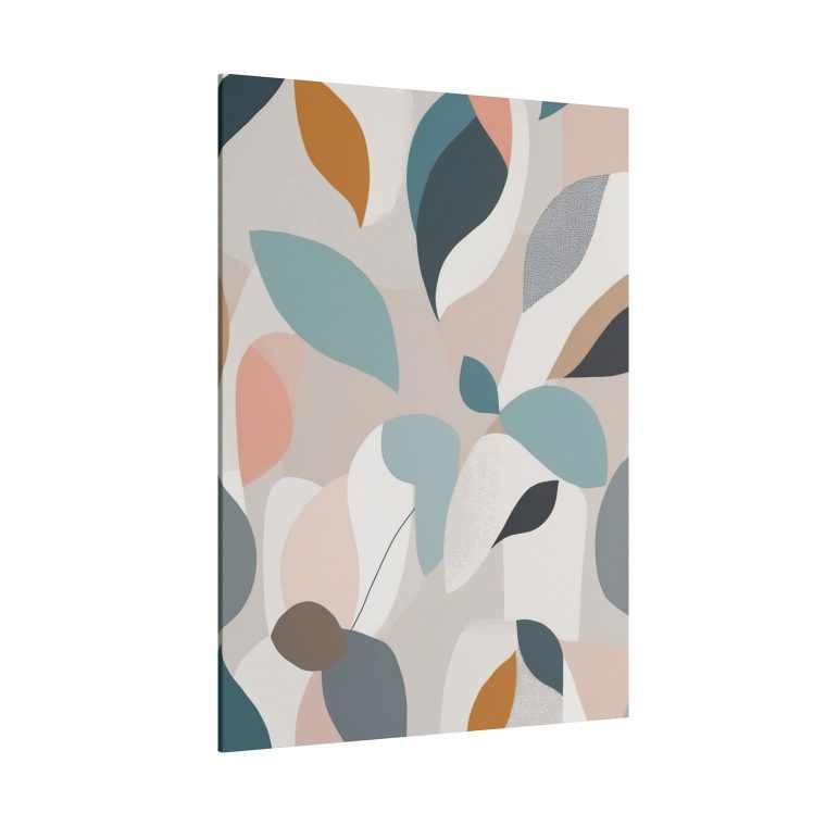 Botanical Bliss: Abstract Leaf Pattern Wall Art for Modern Interiors - Image 14