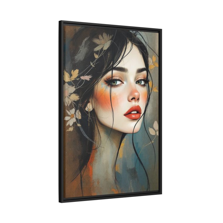 Abstract Boho Woman Face - Natural Aesthetic Wall Art - Image 6