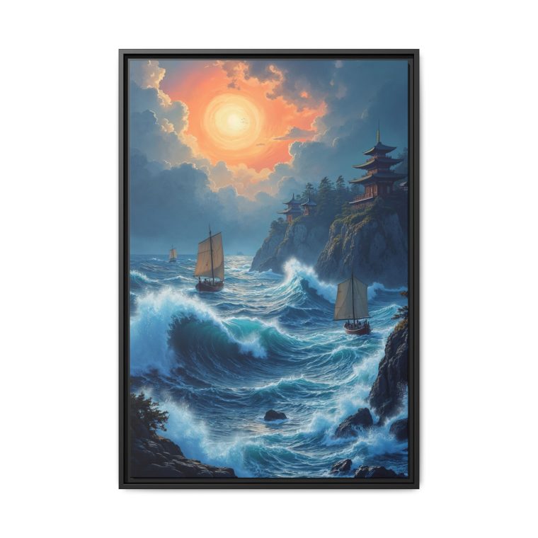 Japanese Great Wave Canvas Print Large Wall Art - Image 9