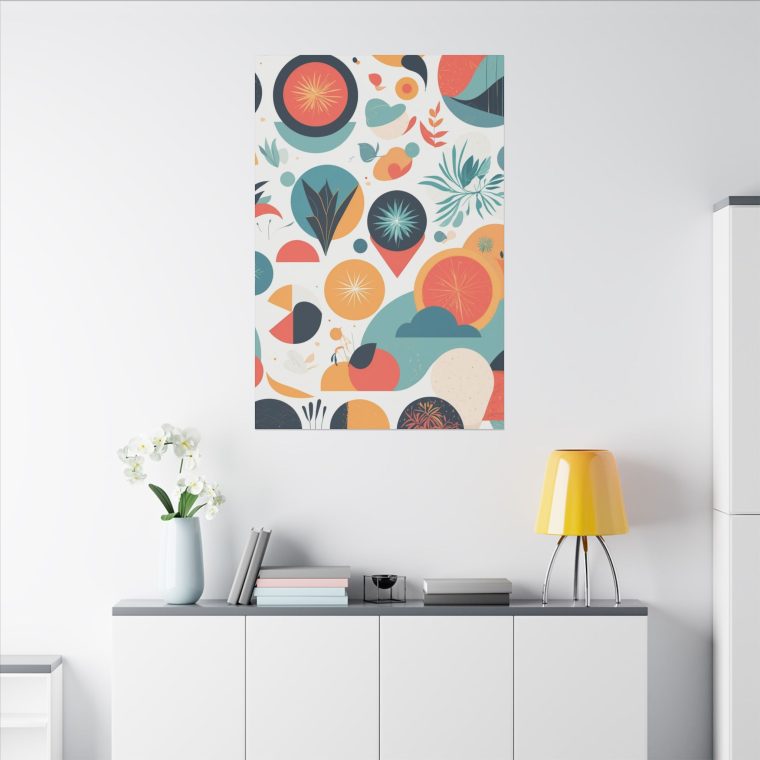 Geometric Nature Wall Art Modern Abstract Botanical Design - Image 12