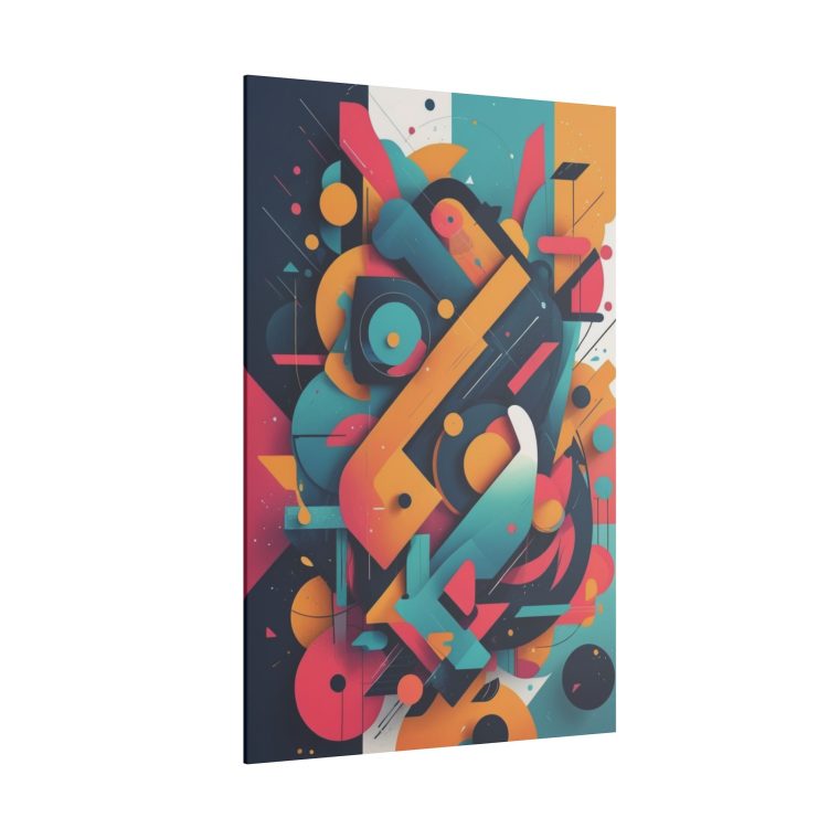 Geometric Kaleidoscope in Vibrant Harmony Wall Art