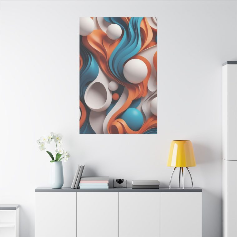 Flowing Dimensions Abstract 3D Wall Art - Image 4