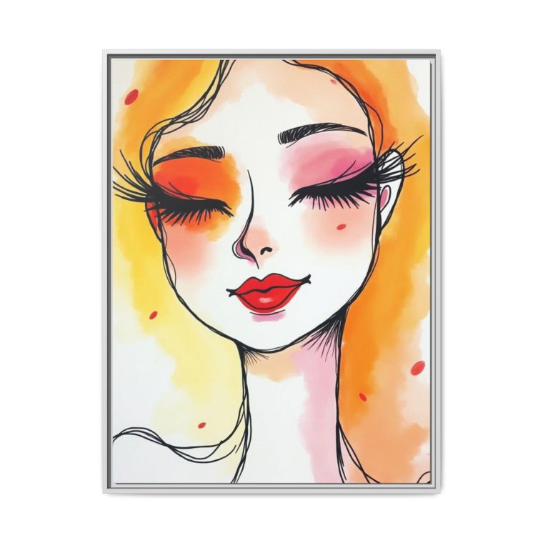 Abstract Face Duo Wall Art Set – Minimalist Pair of Canvas Prints - Image 21