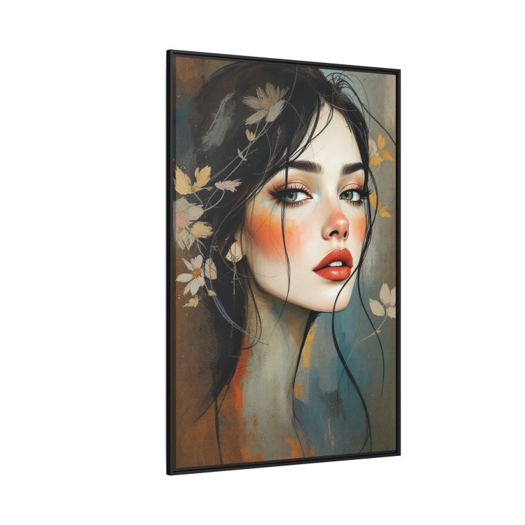 Abstract Boho Woman Face - Natural Aesthetic Wall Art - Image 2