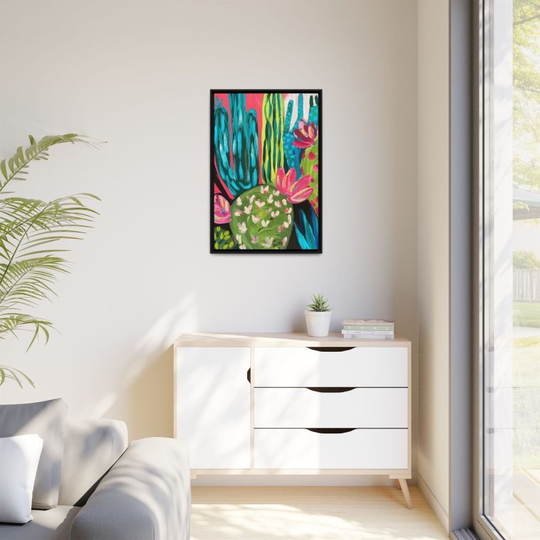 Maximalist Cactus Floral Abstract Art for Modern Spaces - Image 3