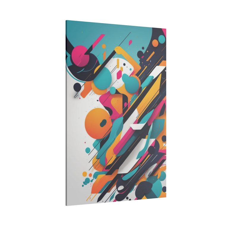 Dynamic Collision of Color and Geometry Wall Art - Image 10