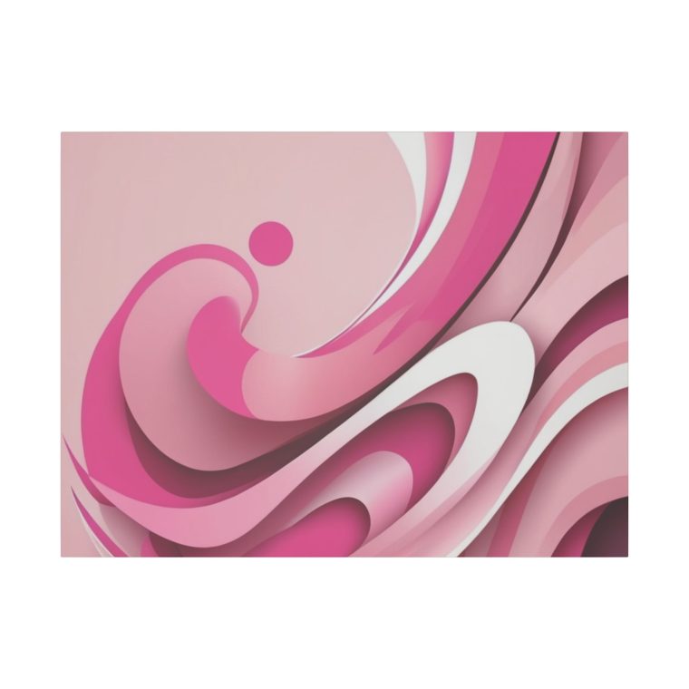 Graceful Pink Waves Abstract Layered Design in Soft Tones - Image 29