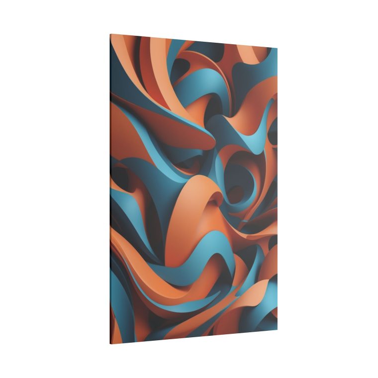 Dynamic Curves Modern Abstract 3d Wall Design