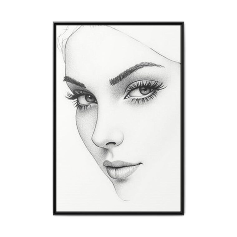 Abstract Line Art Face Wall Décor Perfect for Modern Interiors - Image 5