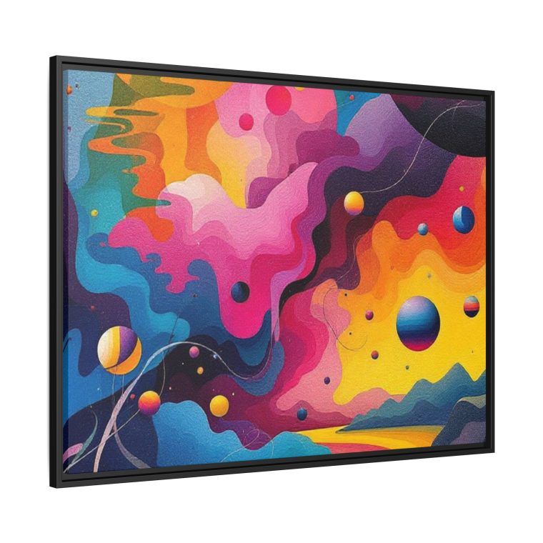 Modern Abstract Paint Swirls Large Canvas Wall Art - Image 6
