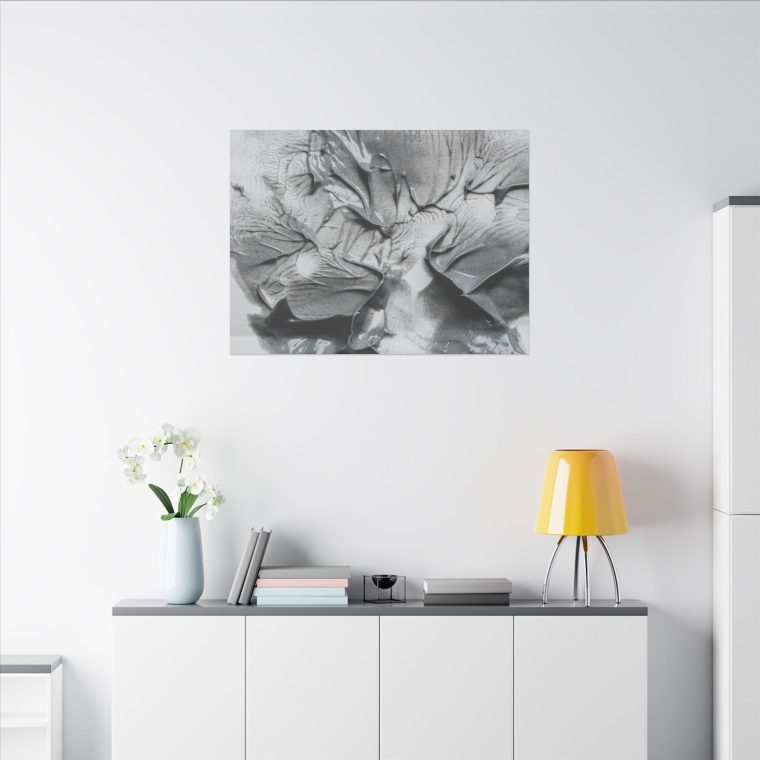 Elevated Elegance Top-View Grey Paint Wall Art - Image 24