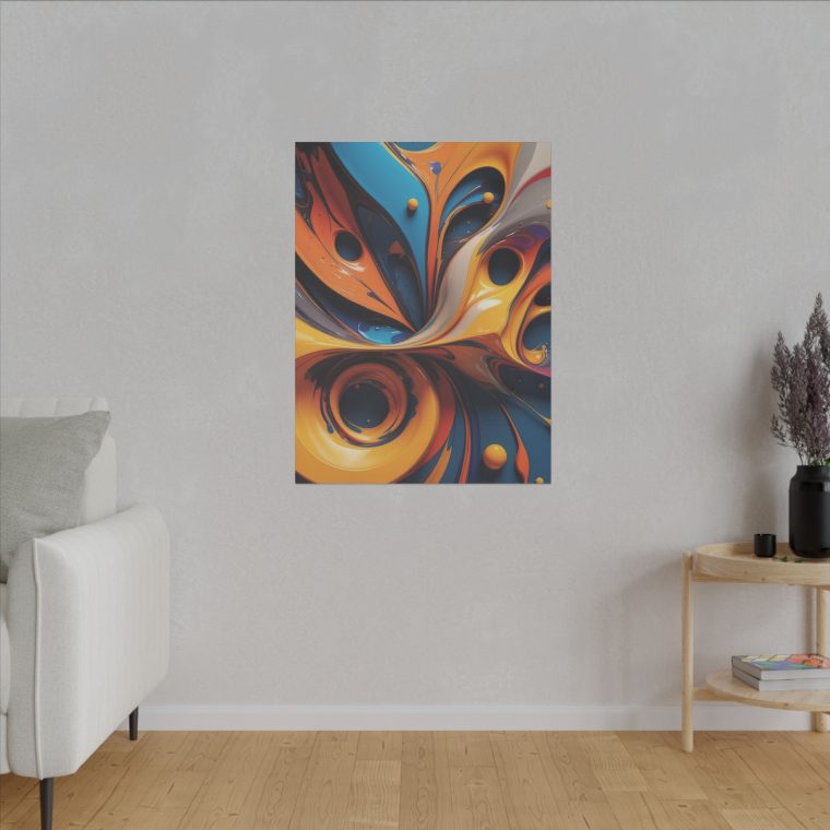 Swirling Energy Abstract Modern Oil Painting for Artistic Wall Decor - Image 7