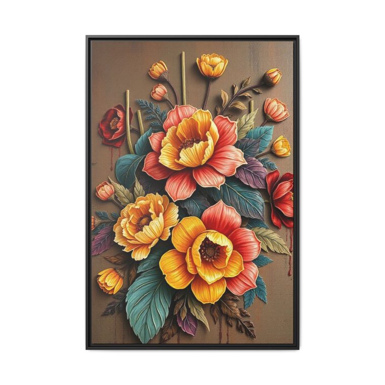 Large Floral Wall Art for Living Room: Elegant Wall Decor - Image 2