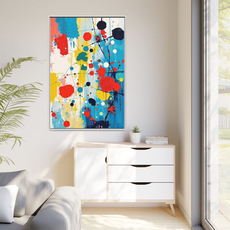 Abstract Kitchen Canvas Print Modern Dining Decor - Image 43