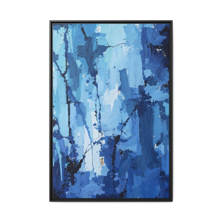 Tranquil Elegance: Blue Lace Stone-Inspired Wall Art for a Serene Home