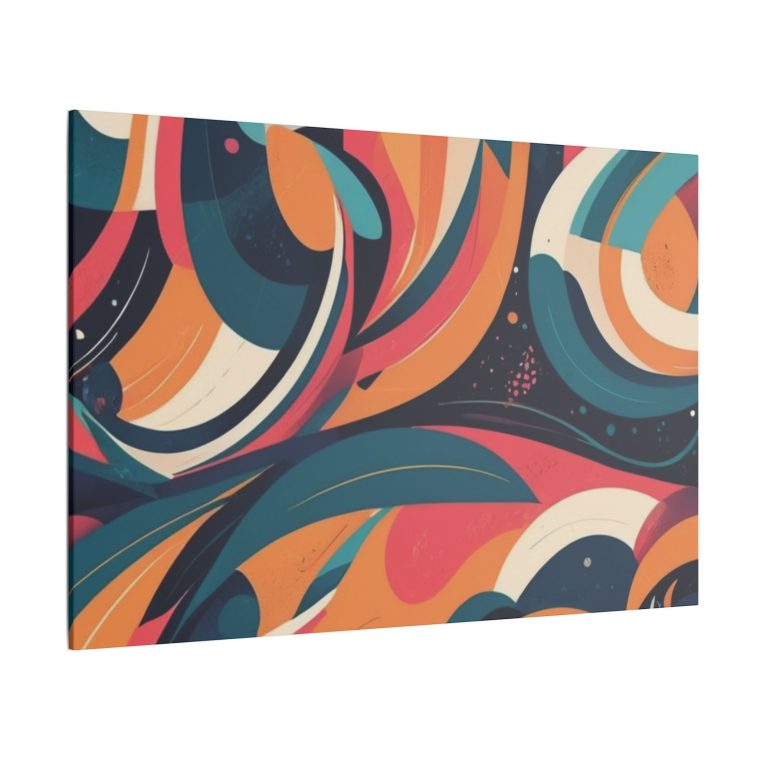 Dynamic Curves Modern Abstract Wall Art Pattern - Image 10