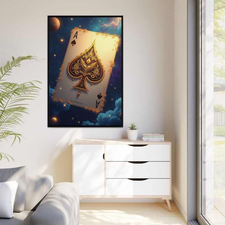 Golden Ace of Cosmic Dust Big Canvas Prints - Image 3