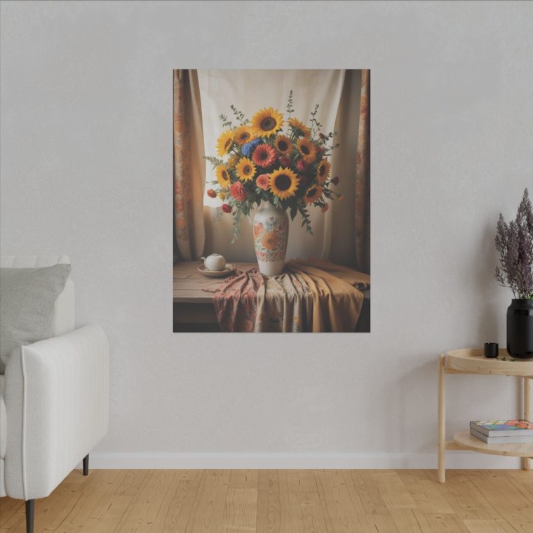 Vintage Simplicity Boho Vase of Flowers in Art - Image 23