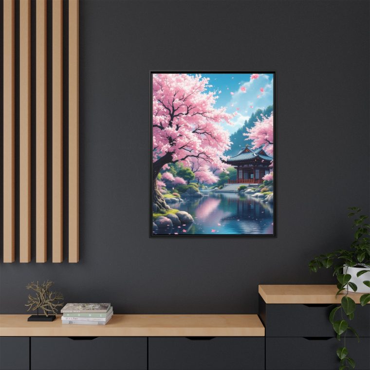 Traditional Japanese Temple Canvas Print Peaceful Home Decor - Image 12