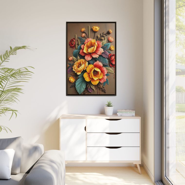 Large Floral Wall Art for Living Room: Elegant Wall Decor - Image 9