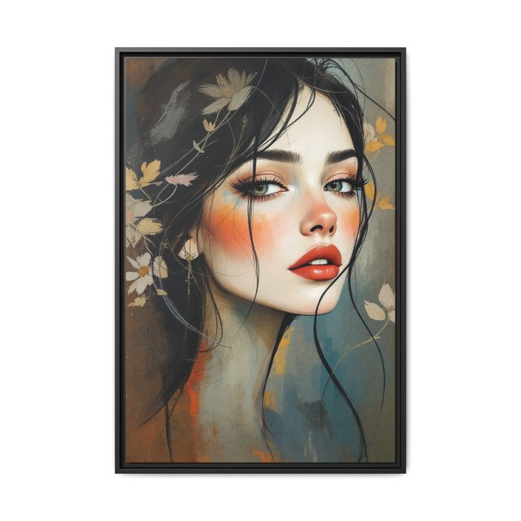 Abstract Boho Woman Face - Natural Aesthetic Wall Art - Image 5