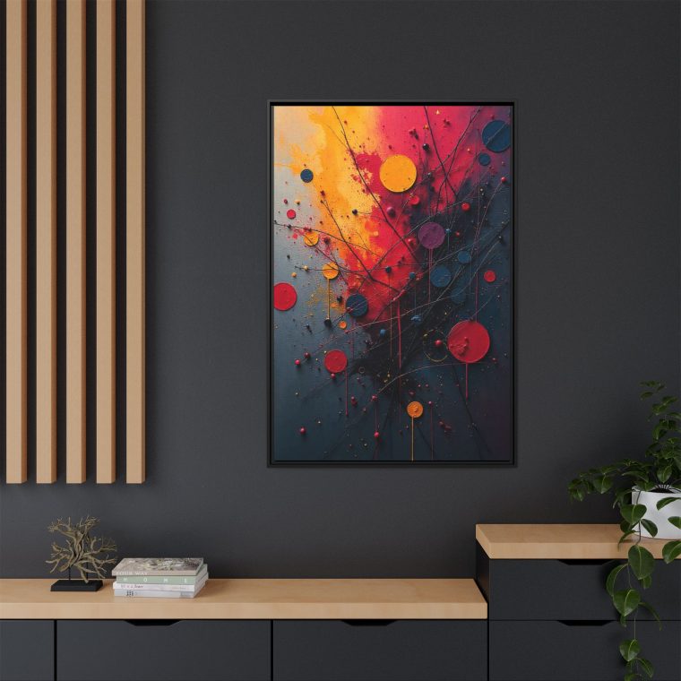 Boho Abstract Canvas Print | Modern Bohemian Wall Art - Image 4