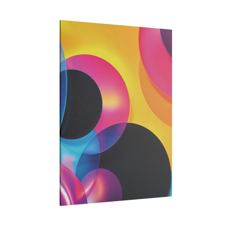 Radiant Geometry Abstract Shapes in Cyan, Pink, and Yellow - Image 22