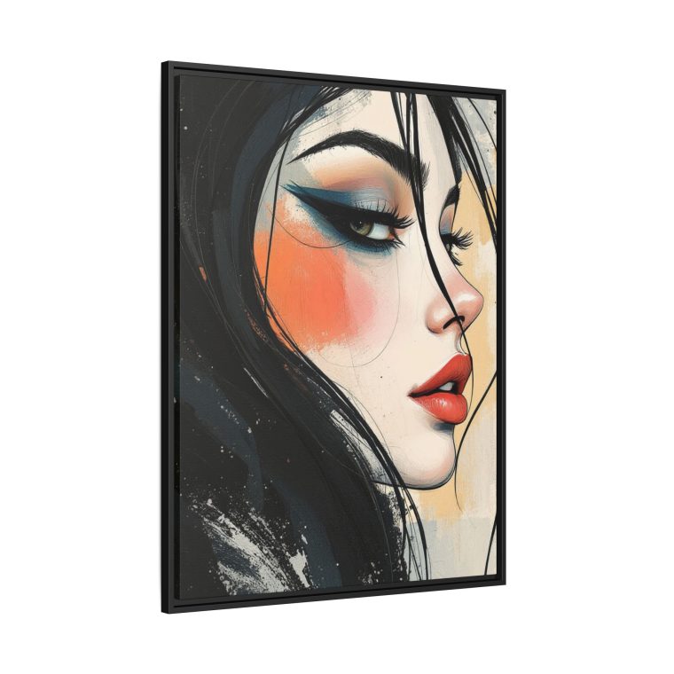 Bohemian Face Line Drawing - Natural Beige Wall Decor - Image 14