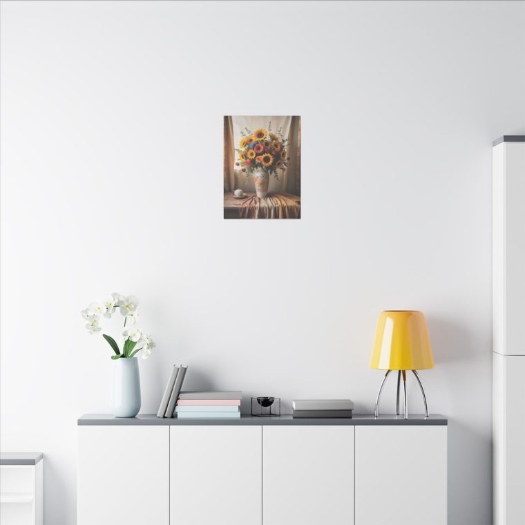 Vintage Simplicity Boho Vase of Flowers in Art - Image 4