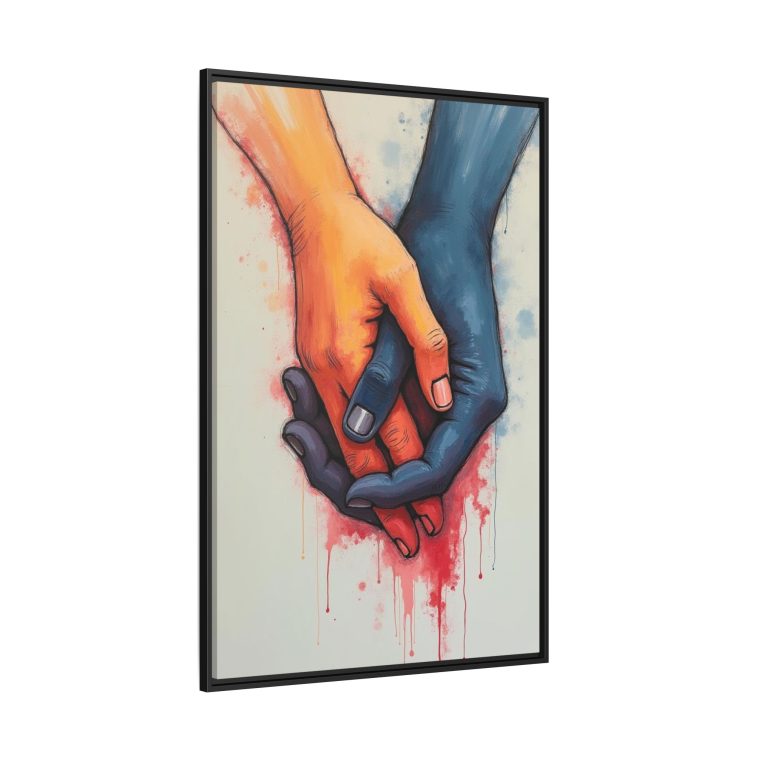 Connected Lines Minimalist Art of Intertwined Hands - Image 10