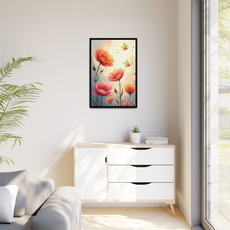 Petals in the Air Floating Floral Canvas - Image 7