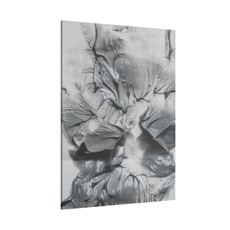 Elevated Elegance Top-View Grey Paint Wall Art