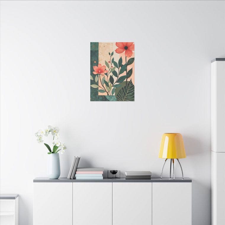 Flower Collage With Paper Cut Outs - Image 8