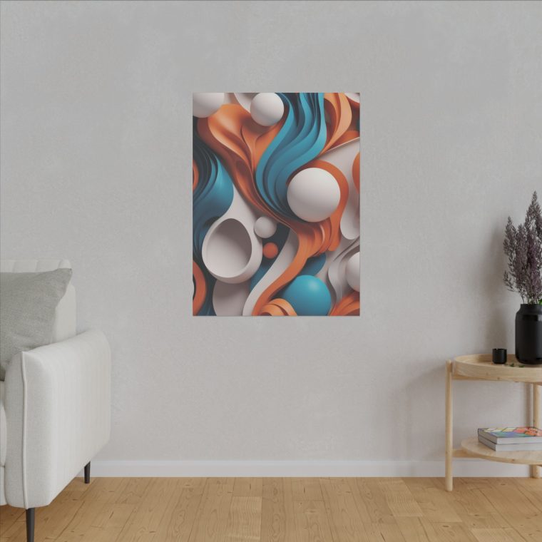 Flowing Dimensions Abstract 3D Wall Art - Image 7