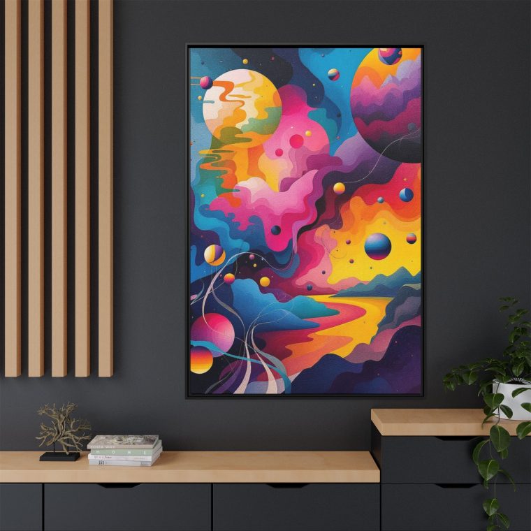 Modern Abstract Paint Swirls Large Canvas Wall Art - Image 36