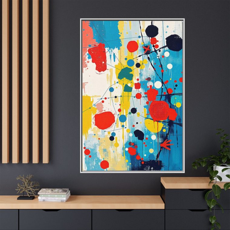 Abstract Kitchen Canvas Print Modern Dining Decor - Image 44