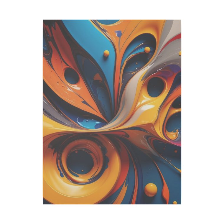 Swirling Energy Abstract Modern Oil Painting for Artistic Wall Decor - Image 5