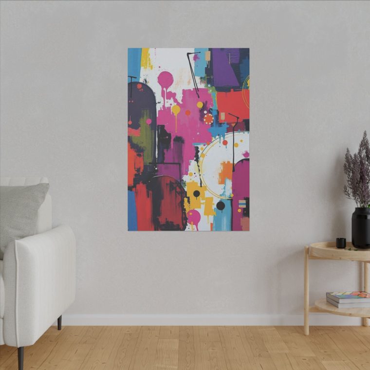 Vivid Fusion Wall Art A Dance of Colors and Textures - Image 7
